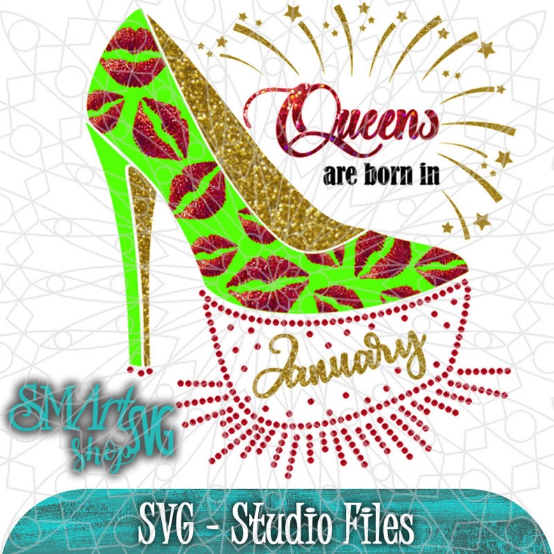 Download Queens are born in January SVG Birthday Queen January | Etsy