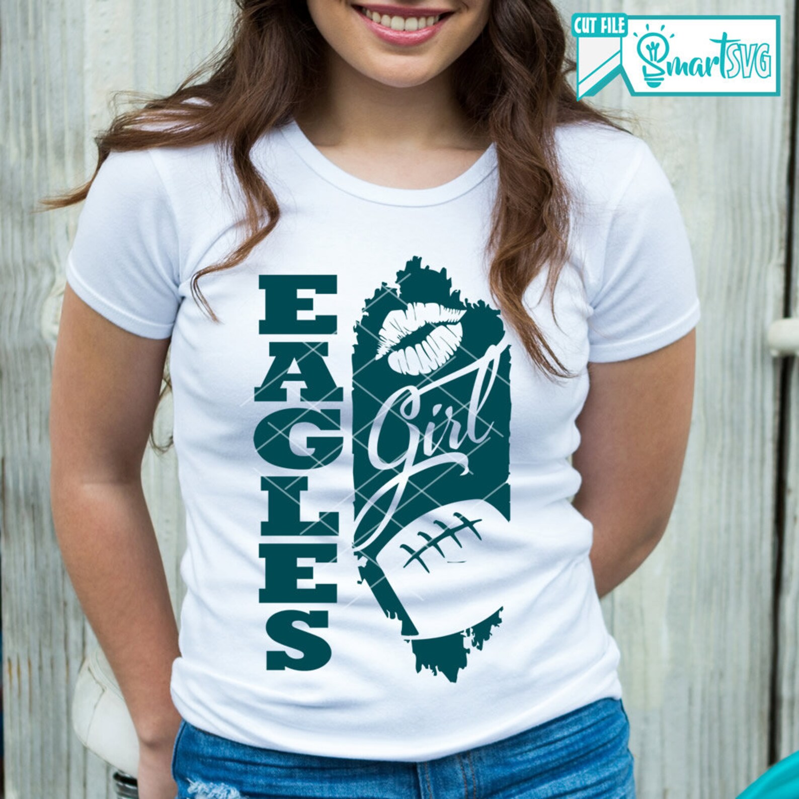 Eagles girl svg Football Ball Shirt Fan Football svg Family Etsy