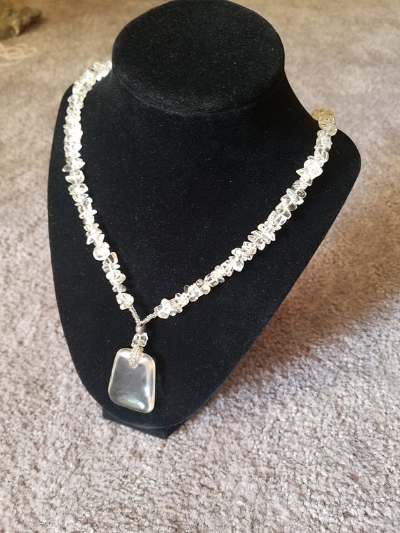 Clear Quartz Crystal Pendant Necklace - Clear Quartz Crystal Pendant Necklace Clear Quartz Crystal Pendant Necklace - Clear Quartz Crystal Pendant Necklace
