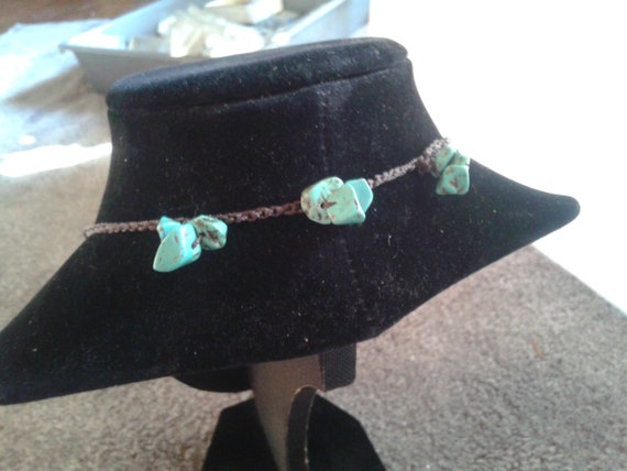 Turquoise bib statement necklace - image 5