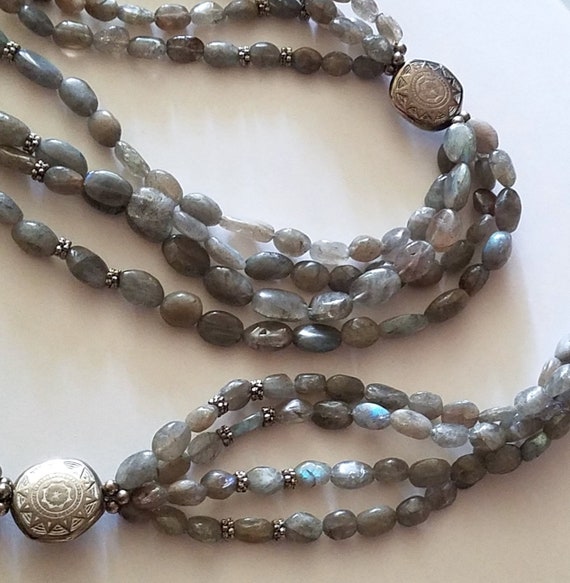 Labradorite Multi Strand Necklace - image 1