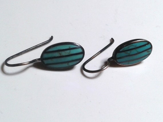Two pair Turquoise Earrings - image 6