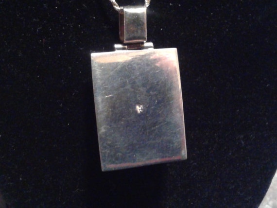Ruby Stone Sterling Pendant Necklace - image 7