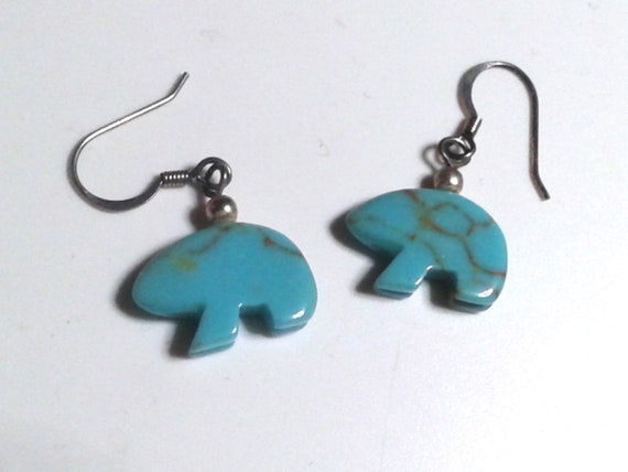 Two pair Turquoise Earrings - image 3