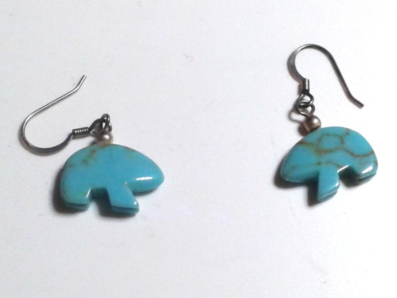 Two pair Turquoise Earrings - image 2