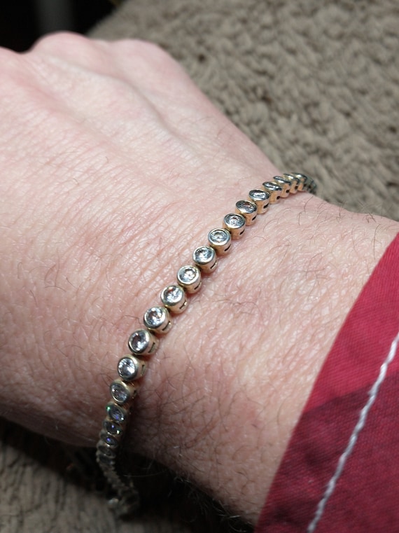 Sterling and crystal bracelet - image 1