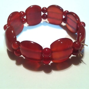 Carnelian Agate Stretch Bracelet