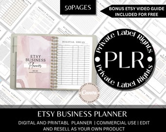 Etsy-Planer | Etsy Shop Organizer | Wie man auf Etsy verkauft | Etsy Shop Branding Kit | Geschäftsübersicht | Etsy Shop Vorlage | Etsy-Arbeitsheft