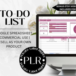 To do Kalender | PLR google Blatt | Lebensplanung | Food-Tracker | Einkaufsliste | Digitaler Planer | Familienplaner