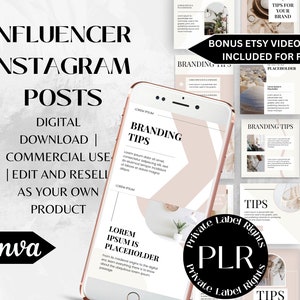 Plr Bundle | Plr Product | Instagram Feed | Plr Instagram Planner | Facebook Planner | Instagram Templates | Plr Instagram Posts
