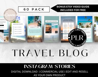 Travel Instagram Template | Social Media Icons | Travel Instagram Story Highlight Icons | Blogger & Influencer Template