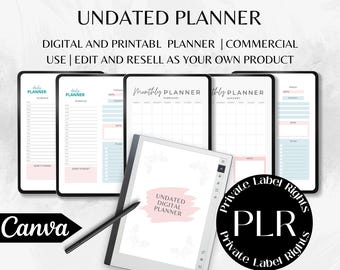 Commercieel gebruik | Meer informatie Planner | Bewerkbare canvassjablonen | Planners doorverkopen | Master-doorverkooprechten | Canvasplanner | DIGITALE PLANNER