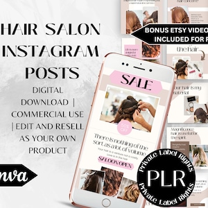 Instagram Templates | Instagram Feed | Plr Instagram Planner | Plr Instagram Posts | Facebook Planner | Plr Bundle | Canva Templates