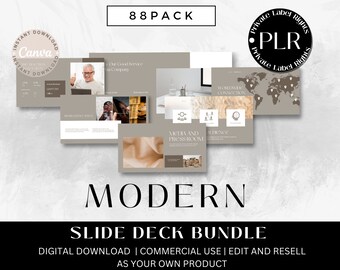 Plr Products | Canva Template | Plr Planner | Plr Canva | Plr Templates | Done For You Digital Product | Private Label Rights | SLIDE DECK