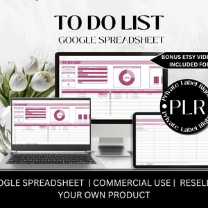 Lebensplanung | PLR google Blatt | organisierte Planung | To Do Tracker | Einkaufsliste | Digitaler Planer | Familie to do Planer