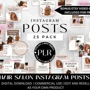 Instagram Templates | Instagram Feed | Plr Instagram Planner | Plr Instagram Posts | Facebook Planner | Plr Bundle | Canva Templates
