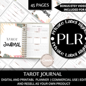 Planejador de Tarô | Páginas do diário de tarô | Direitos de revenda | PLR | Diário de Tarô | Diário de Tarô para impressão. Estudo de Tarô, Download Digital
