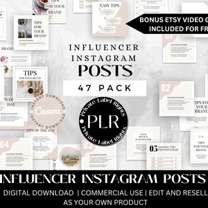 Plr Bundle | Plr Product | Instagram Feed | Plr Instagram Planner | Facebook Planner | Instagram Templates | Plr Instagram Posts