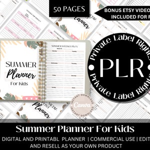 Plr Digital Planner | Plr Planner Templates | Done For You And Ready To Resell | Sell On Etsy | Notion Templates | Resell Rights