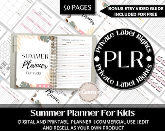 Plr Digital Planner | Plr Planner Templates | Done For You And Ready To Resell | Sell On Etsy | Notion Templates | Resell Rights