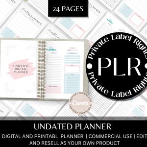 Commercial Use | Plr Planner | Editable Canva Templates | Resell Planners | Master Resell Rights | Canva Planner | DIGITAL PLANNER