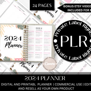 Plr Digital Planner | Plr Planner Templates | Done For You And Ready To Resell | Sell On Etsy | Notion Templates | Resell Rights