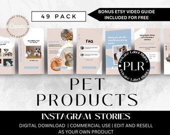 Engaging Dog Instagram Story Template | Pet Highlight Covers | Social Media Marketing | Dog Grooming Shop Promotion