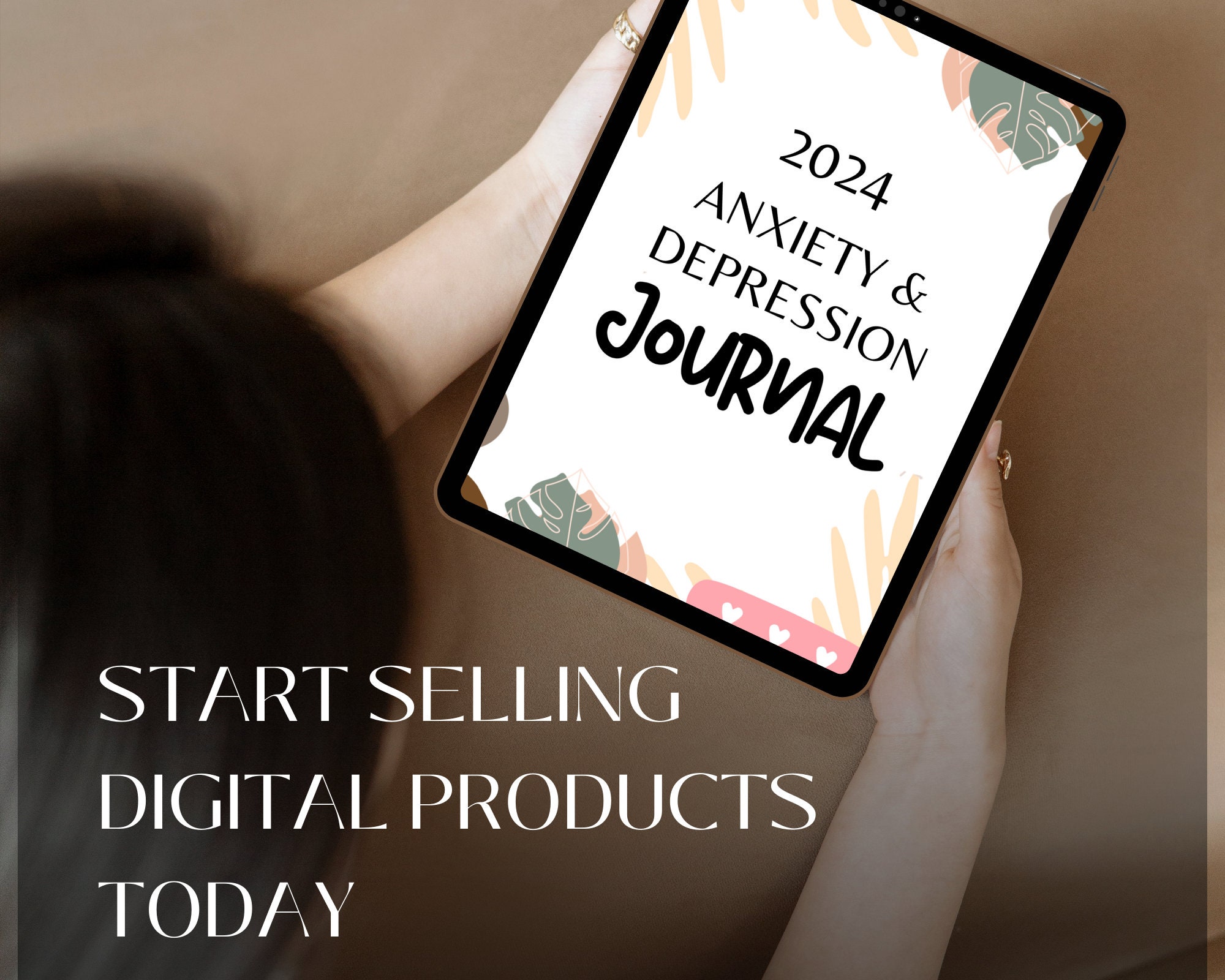 Plr Templates | Self Care Planner | Canva Template | 2024 Anxiety ...