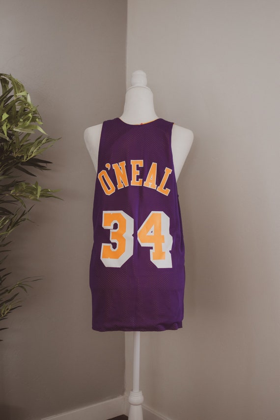 Shaquille O’Neal Lakers basketball jersey double s