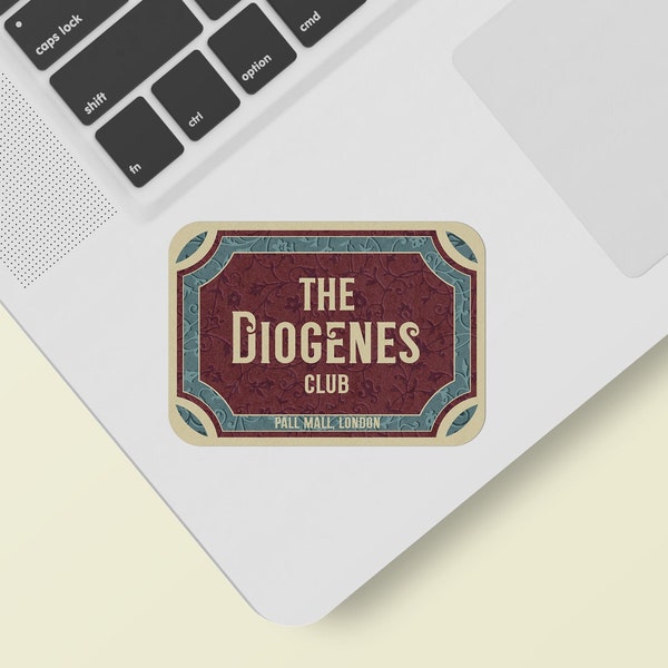 The Diogenes Club Vintage Sticker – Sherlock Holmes – Fictional Places Travel Stickers – Matte Vinyl Sticker