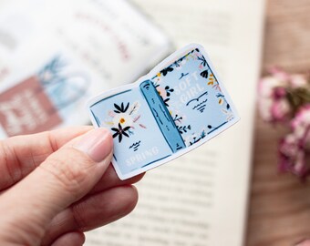 Sticker doux fille – Sticker Kindle – Sticker découpé – Amoureux des livres