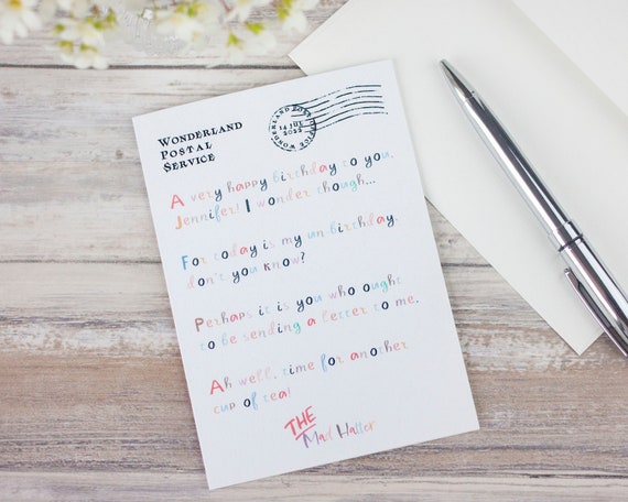 Alice Au Pays Des Merveilles Invitation Folle D'anniversaire De Thé