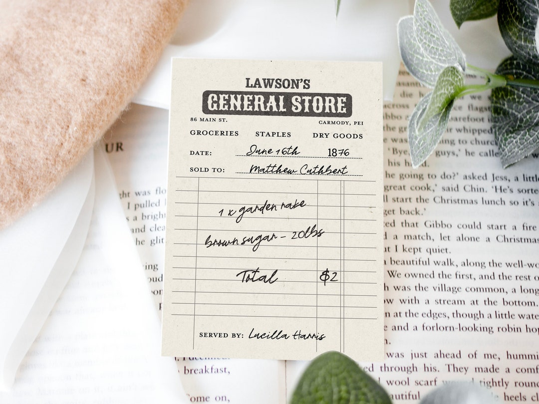 Anne of Green Gables Bookmark Lawson's General Store Etsy