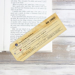 Dracula Bookmark – Luggage Tag for 50 boxes of Cargo – Vintage Bookmark