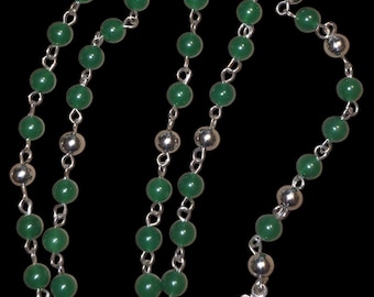 Green jade  rosary