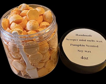 handmade scooper soy wax pumpkin