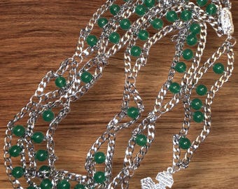 green jade ladder rosary