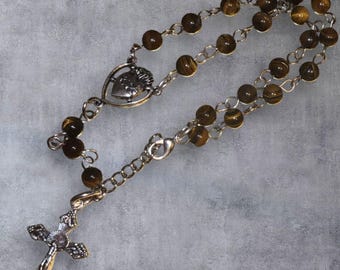 tiger eye rosary bracelets