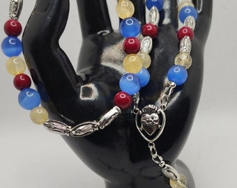 Autism bracelet plus rosary