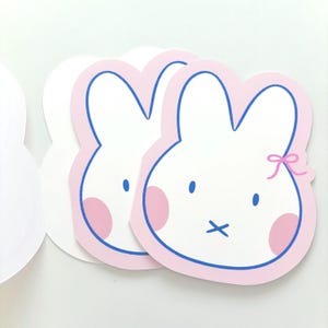 Carte de voeux prédécoupée Miffy Coquette