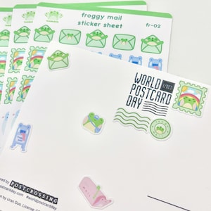 Froggy Mail Sticker Sheet image 3