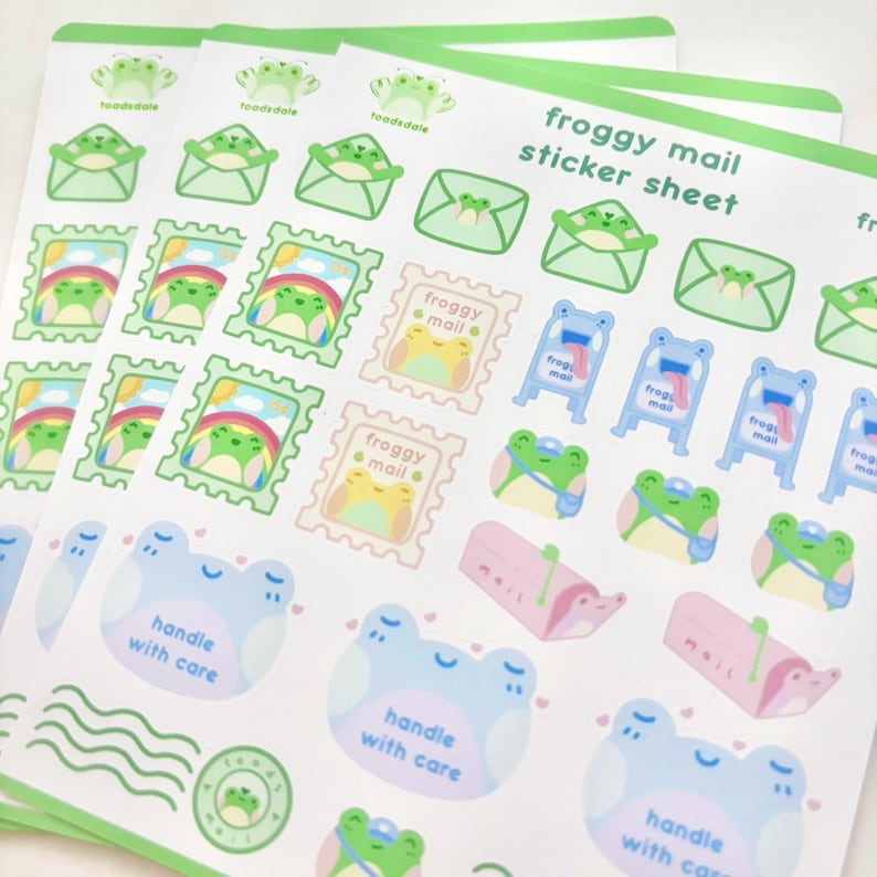 Froggy Mail Sticker Sheet image 4