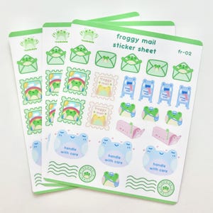 Froggy Mail Sticker Sheet image 1