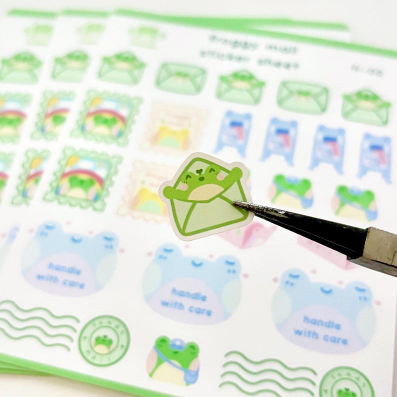 Froggy Mail Sticker Sheet image 2