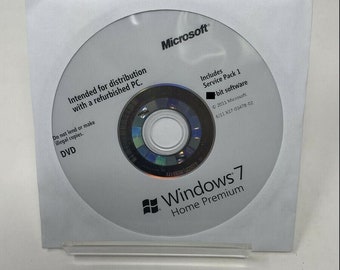 DVD ricondizionato di Windows 7 Home Premium a 32 bit con chiave