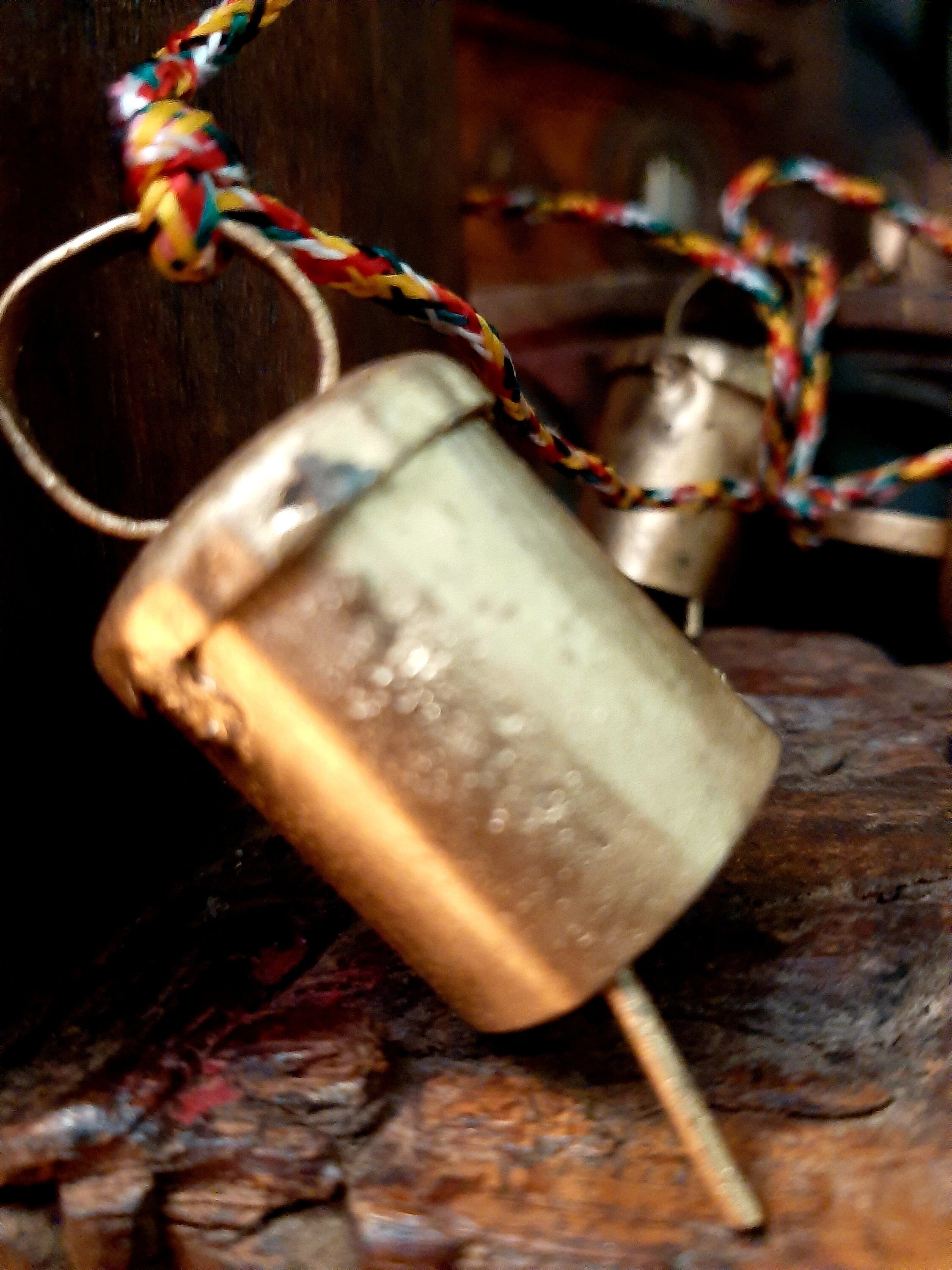 Hanging Bells Brass Bell Strings Bohemian Decorations Etsy