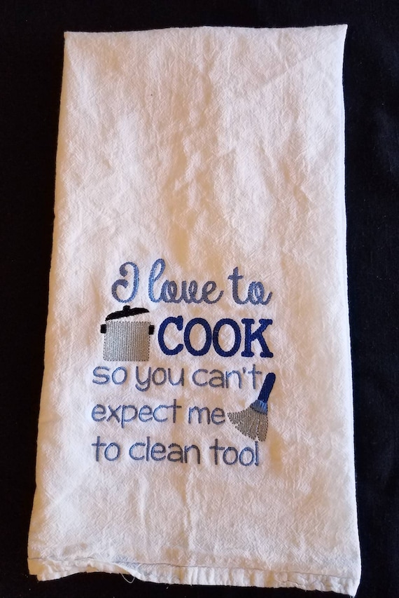 Bone Appetit Tea Kitchen Towel Skull Chef Flour Sack