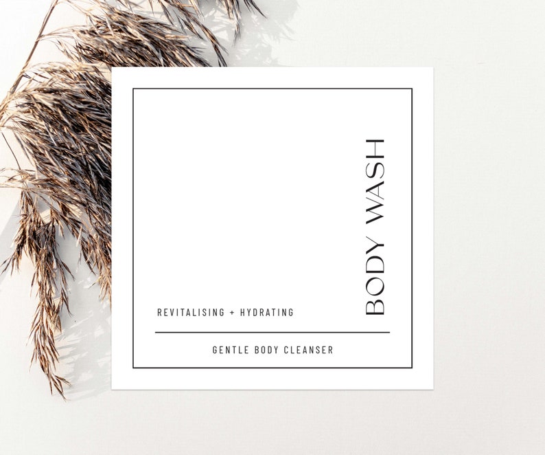 Shampoo, Conditioner and Body Wash Labels | Shower Label | Bathroom ...