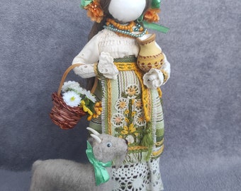 Muñeca de encanto, muñeca interior tradicional, muñeca ucraniana para el hogar, muñeca pagana, muñeca de arte, muñeca hecha a mano, regalo para hermana, regalo para mamá