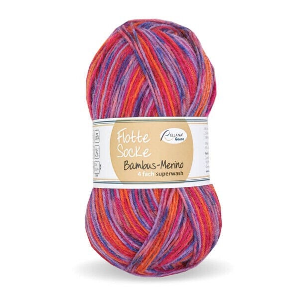 100g-Sockenwolle Flotte Socke 4f. Bambus-Merino Farbnr. 3006